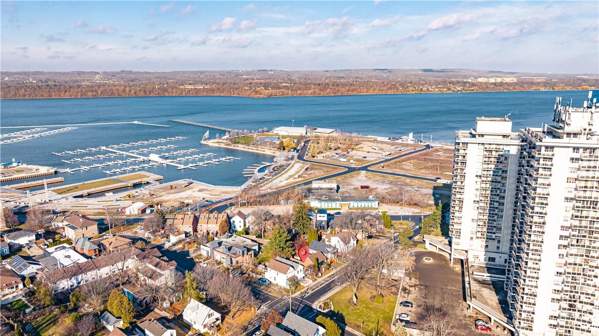 an aerial view of Hamilton waterfront