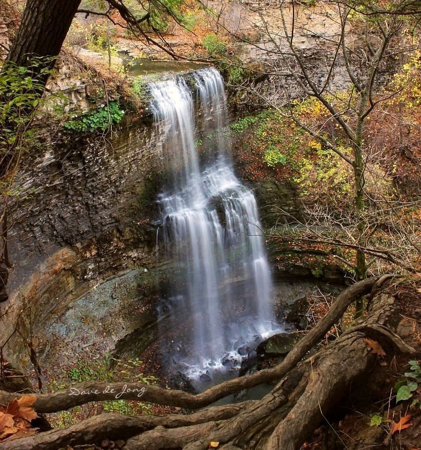 Felker's Falls- waterfall in Stoney Creek Ontario